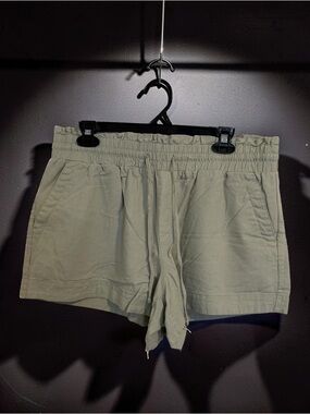 A New Day Sage Green Linen Shorts – Lightweight High Rise Summer Staple